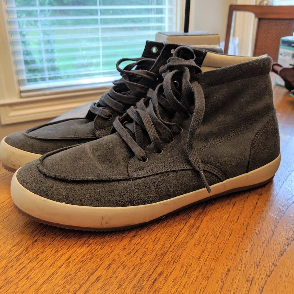 Generic Surplus High Top Grey Suede Shoes